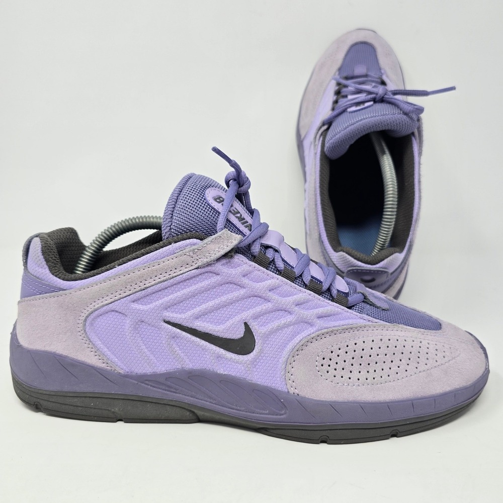 Nike SB Vertebrae Purple Suede Mesh Skate Shoes FD4691-501 Mens 9.5 Performance